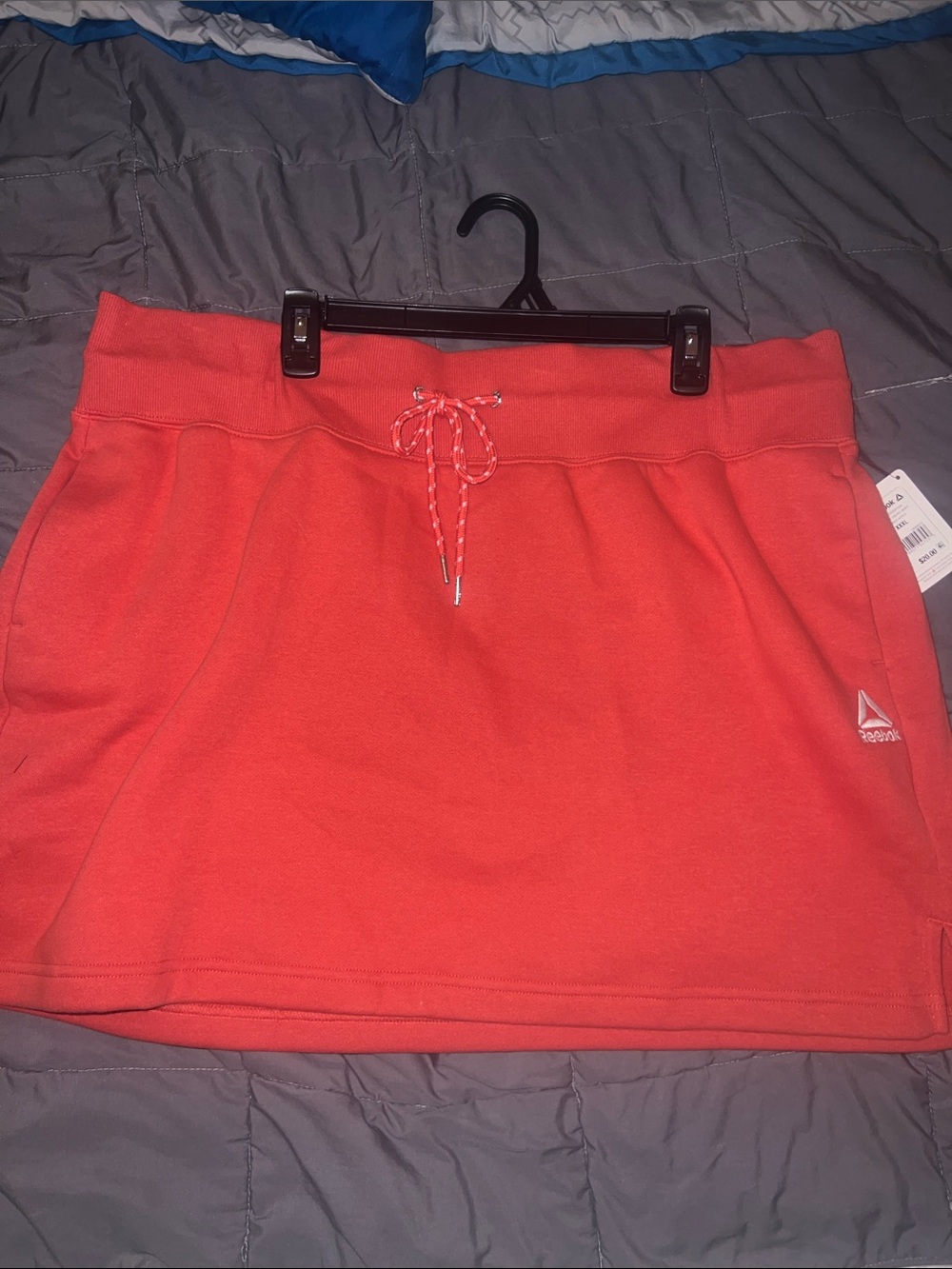 Reebok Coral Drawstring Athletic Skirt with Logo